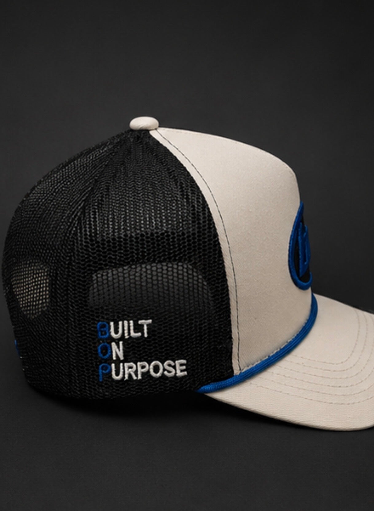 BOP Trucker Snapback — Grey/Dark Navy