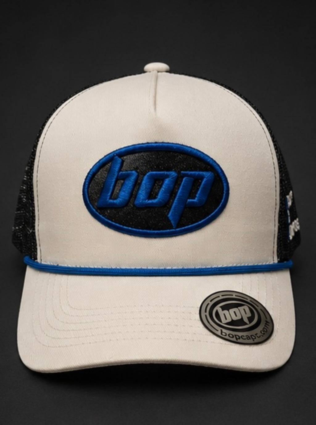 BOP Trucker Snapback — Grey/Dark Navy