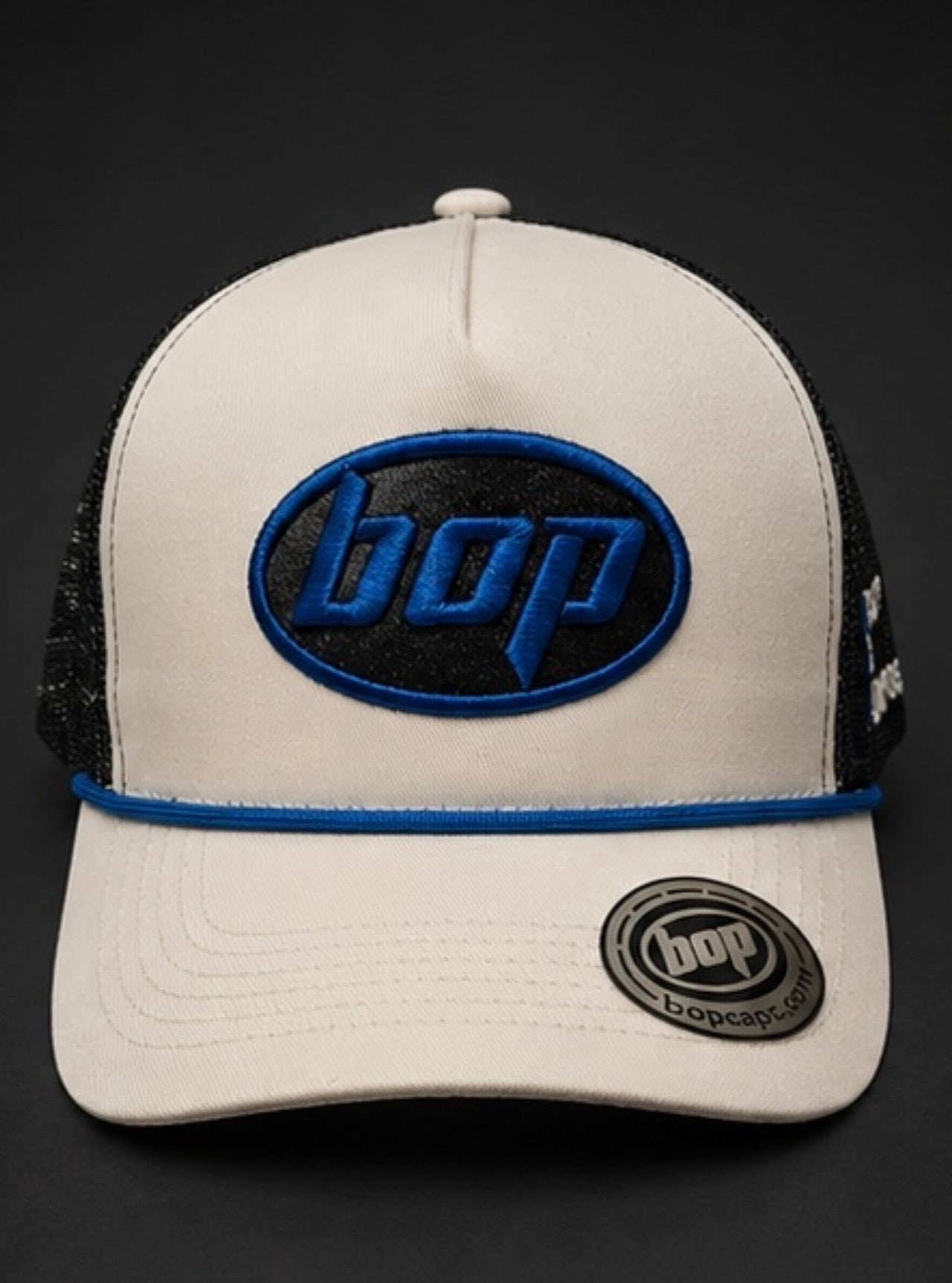 BOP Trucker Snapback — Grey/Dark Navy